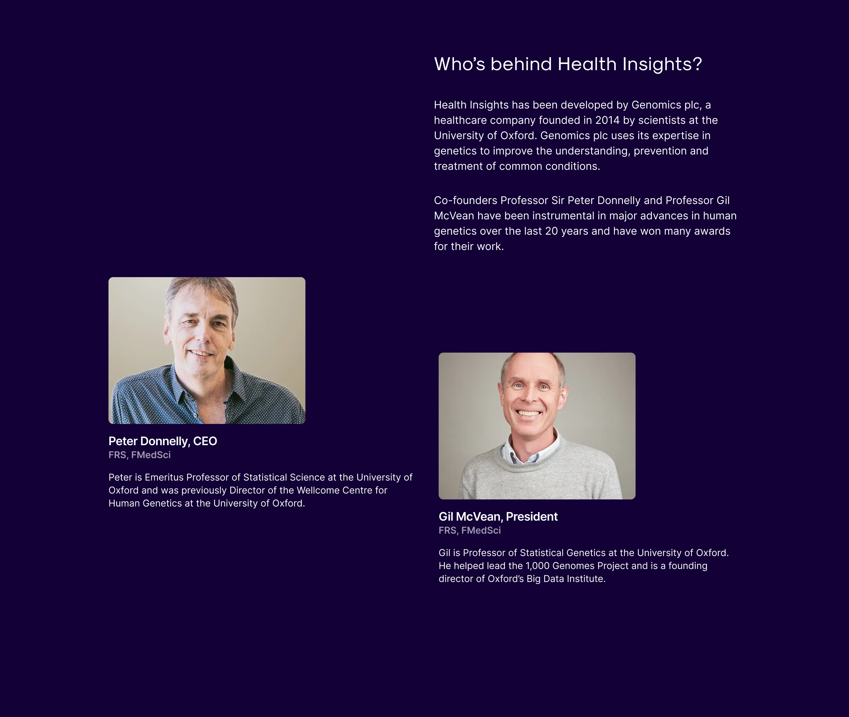 Early *About us* content ideation.