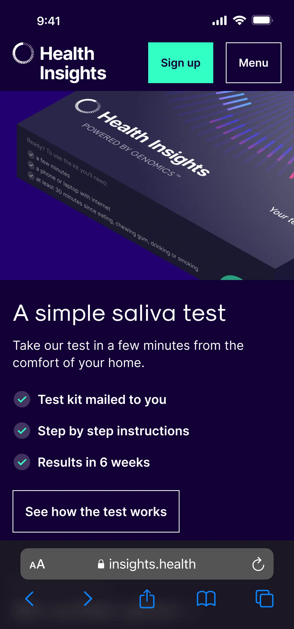 ‌*How it works* section on *Home*